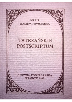 Tatrzańskie postscriptum