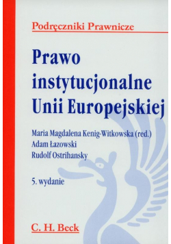 Prawo Instytucjonalne Unii Europejskiej