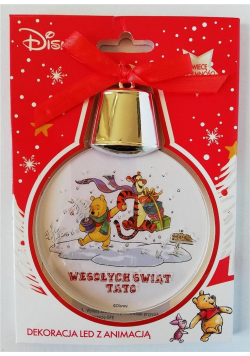 Zawieszka LED Kubuś - Wesołych Świąt tato