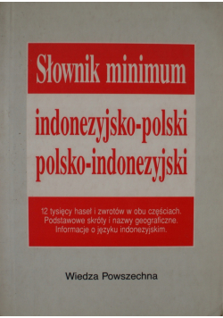 Słownik minimum indonezyjsko - polski polsko - indonezyjski