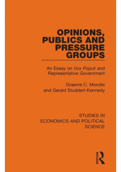 Opinions, Publics and Pressure Groups