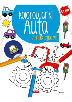 Auta. Kolorowanka z naklejkami
