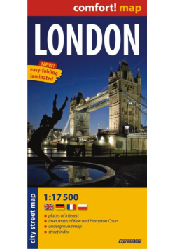 London city street map 1:17 500