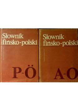 Słownik fińsko polski 2 tomy