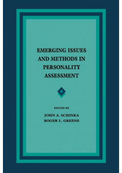 Emerging Issues and Methods in Personality Assessment