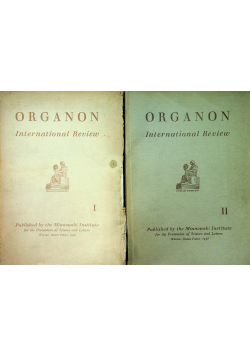 Organon International Review Tom I i II ok 1938 r