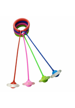 Hula hop na nogę gumowa z diodami 61cm MIX