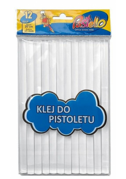 Klej do pistoletu 11mmx20cm 12szt
