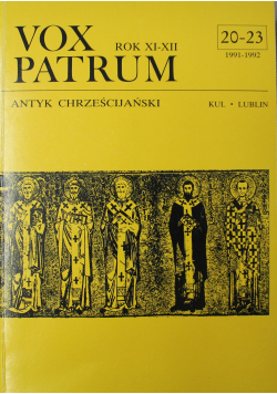 Vox Patrum  rok XI  XII