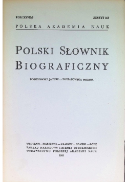 Polski słownik biograficzny Tom XXVII/2 Zeszyt 113