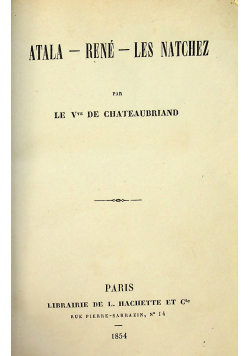 Atala Rene Les Natchez 1854 r