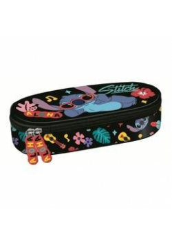 Piórnik saszetka z wewnętrzną klapką Stitch black