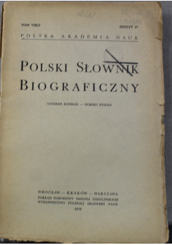 Polski słownik biograficzny tom VIII/2 zeszyt 37