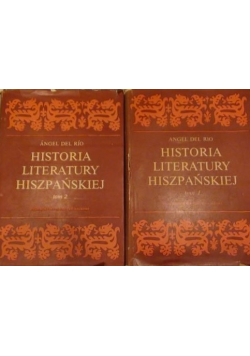 Historia literatury hiszpańskiej tom 1 i 2