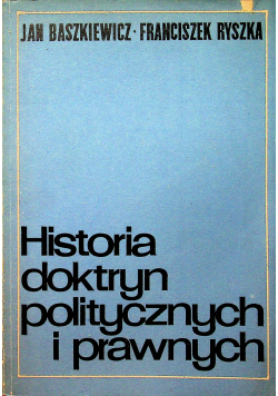 Historia doktryn politycznych i prawnych