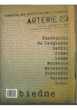 Arterie 23 Kwartalnik artystyczno - literacki Nr 1