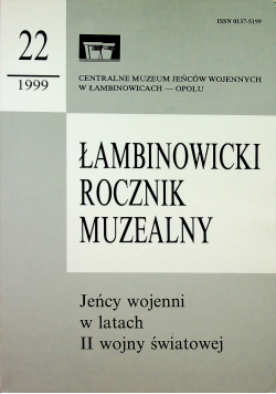 Łambonowicki rocznik muzealny 22/1999