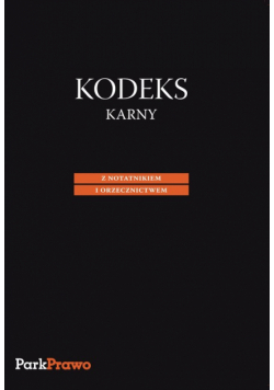 Kodeks karny z notatnikiem i orzecznictwem