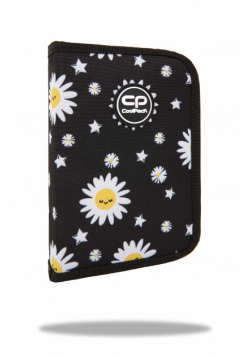 Piórnik jednoklapkowy bez wyposażenia Coolpack Clipper Daisy Black