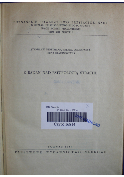 Z badań nad psychologią słuchu