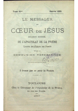 Le messager Coeur de Jesus 1882 r.
