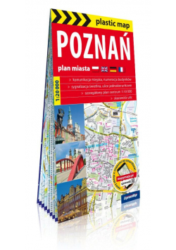 Plastic map Poznań 1:20 000 plan miasta