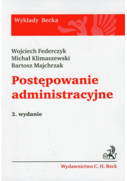Majchrzak Bartosz - Postępowanie administracyjne