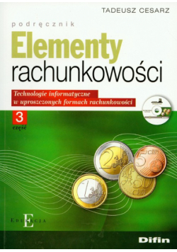 Elementy rachunkowości część 3 podręcznik + CD
