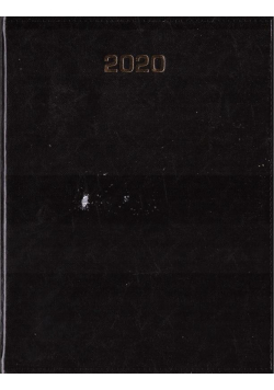 Kalendarz 2020 Tygodniowy A4 Baladek czarny ANIEW