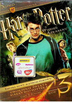 Harry Potter i Więzień Azkabanu edycja kolekcjonerska 3 płytowa płyta DVD NOWA