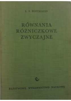 Równania Różniczkowe Zwyczajne