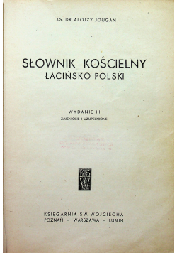 Słownik kościelny łacińsko - polski