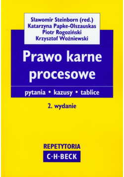 Prawo karne procesowe : Repetytoria