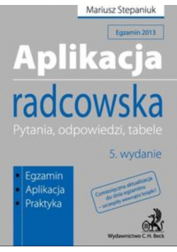 Aplikacja radcowska Pytania, odpowiedzi, tabele