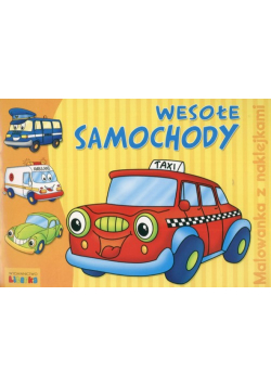 Wesołe samochody Malowanka z naklejkami