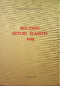 Roczniki Sztuki Śląskiej XVIII