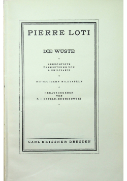 Die Wuste 1911 r.