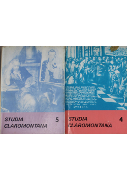 Studia Claromontana Tom 4 i 5