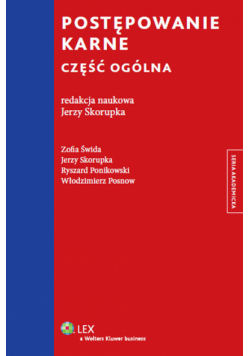 Postępowanie karne Część ogólna