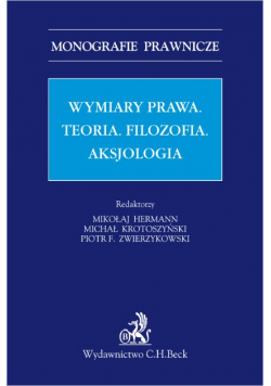 Wymiary prawa teoria filozofia