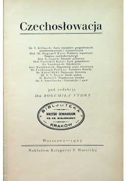 Czechosłowacja 1925 r.