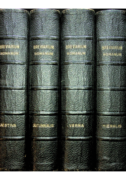 Breviarium Romanum 4 części ok 1942 r.