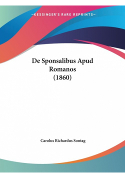 De Sponsalibus Apud Romanos (1860)