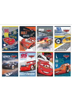 Notes A7/30K z poddrukiem Cars (16szt)