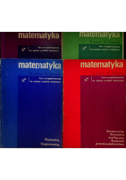 Zarys matematyki wyższej Tom 1 do 4