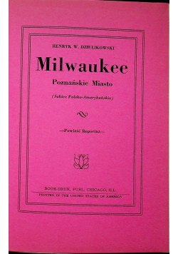 Milwaukee Poznańskie Miasto