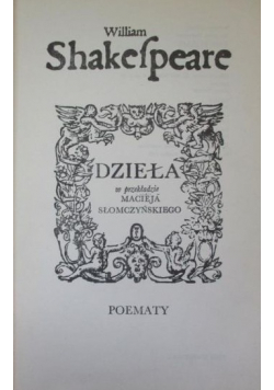 Shakespeare Dzieła Poematy