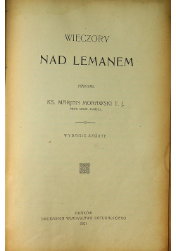 Wieczory nad Lemanem 1921r