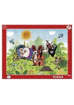 Puzzle ramkowe Krecik Orkiestra 40el