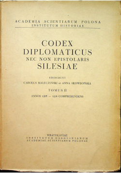 Kodeks Dyplomatyczny Śląska tom II